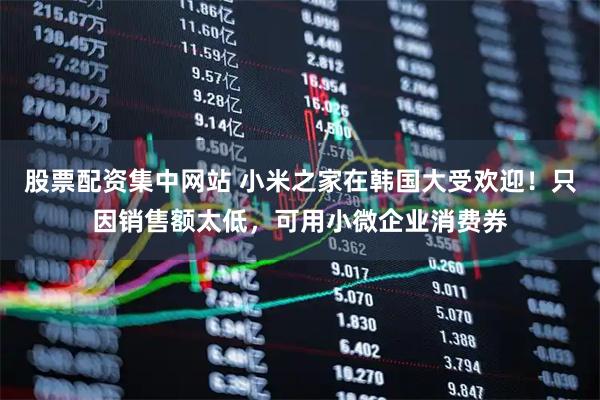 股票配资集中网站 小米之家在韩国大受欢迎！只因销售额太低，可用小微企业消费券